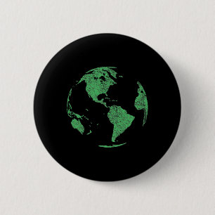 Earth Day Save Our Planet Climate Change Globe Wor 6 Cm Round Badge