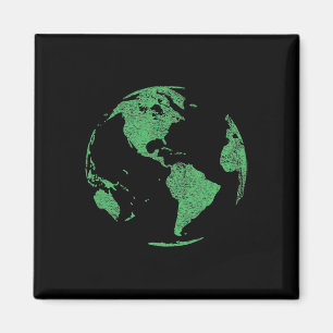 Earth Day Save Our Planet Climate Change Globe Wor Magnet