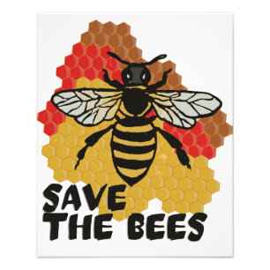 Earth Day, Save The Bees Photo Print