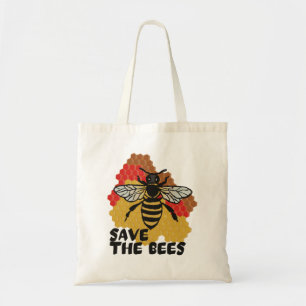 Earth Day, Save The Bees Tote Bag