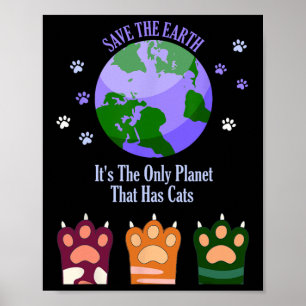 Earth Day Save The Earth It's The Only Planet That Poster