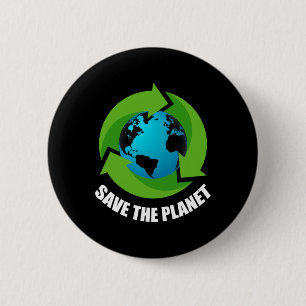 Earth Day Save The Planet Keep It Green Happy Moth 6 Cm Round Badge