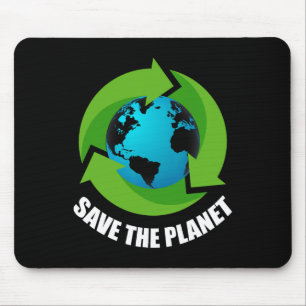 Earth Day Save The Planet Keep It Green Happy Moth Mouse Pad