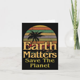 Earth Day Save The Planet Vintage Retro Gift Card