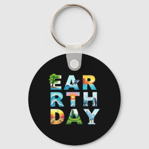 Earth Day Save Trees And Animals Environmental Pro Key Ring