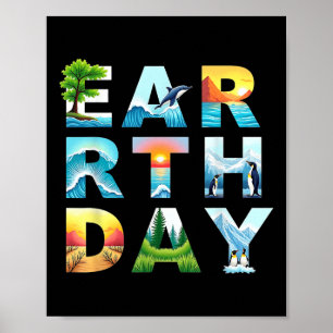 Earth Day Save Trees And Animals Environmental Pro Poster
