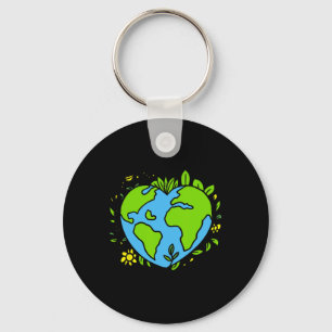 Earth Day Shirt Cute Earth Day Men Women Kids Key Ring