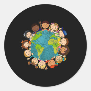 Earth Day Shirt Cute Kids Toddler Boys Teacher Gir Classic Round Sticker