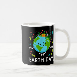 Earth Day Shirt Floral Cute & Peaceful Planet Coffee Mug