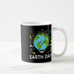 Earth Day Shirt Floral Cute And Peaceful Planet Ea Coffee Mug