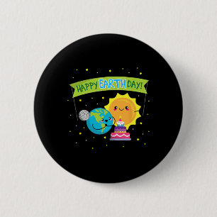 Earth Day Shirt For Kids Funny Cute Earthday  6 Cm Round Badge