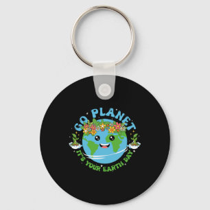 Earth Day Shirt Go Planet It's Your Earth Day Funn Key Ring