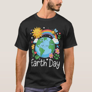 Earth Day Shirt Kids And Women Planet Smile