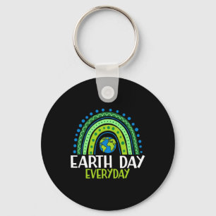 Earth Day Shirt Teacher Earth Day Everyday Rainbow Key Ring