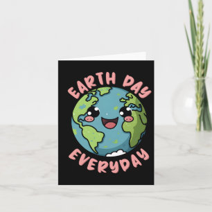 Earth Day Shirt Teacher Environment Day Recycle Ea Card