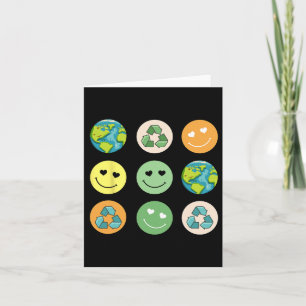 Earth Day Shirt Teacher Environment Day Recycle Ea Card