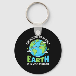 Earth day shirts for teachers classroom earthday key ring