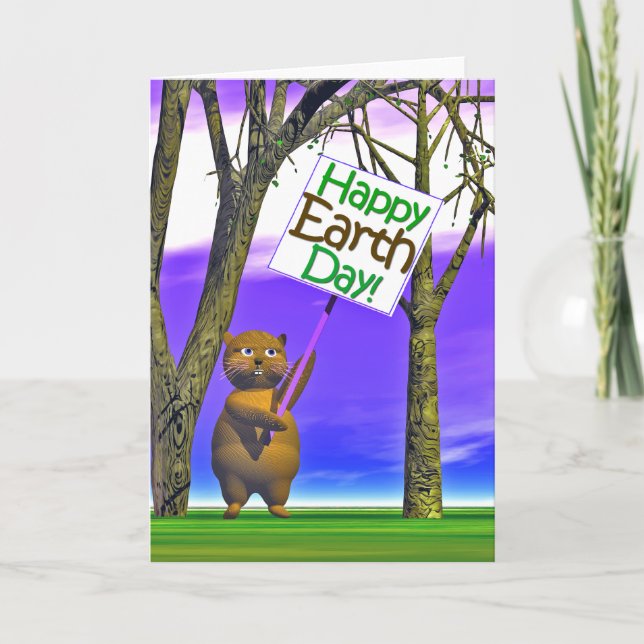 Earth Day Sign Card (Front)