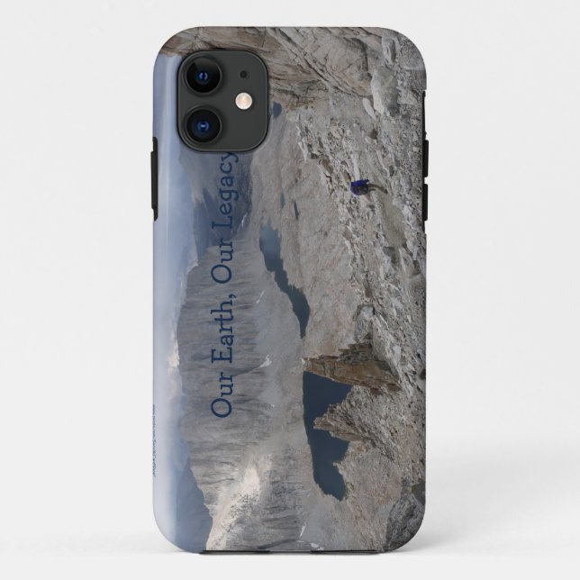 Earth Day Solitary Hiker Mt. Whitney Case-Mate iPhone Case (Back)