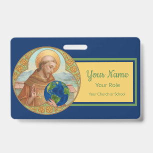Earth Day & St. Francis of Assisi (Style 2) ID Badge
