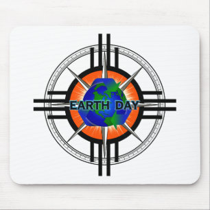 Earth Day Star Crown Mouse Pad