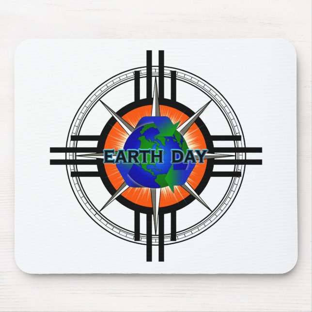 Earth Day Star Crown Mouse Pad (Front)