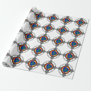 Earth Day Star Crown Wrapping Paper