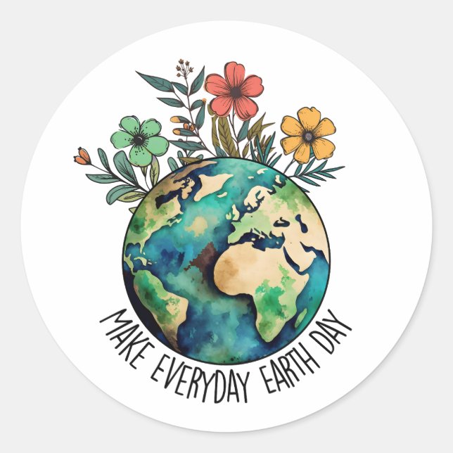Earth Day Stickers (Front)