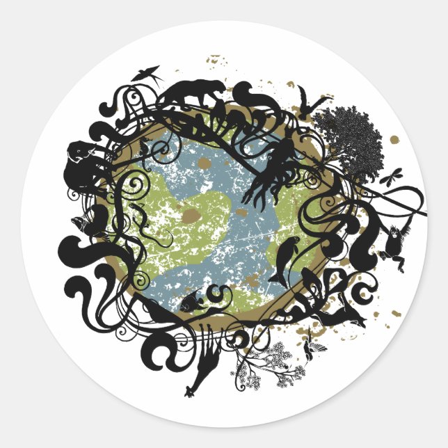 Earth Day Stickers (Front)