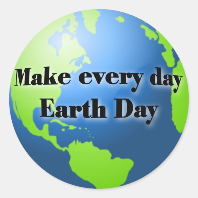 Earth Day stickers (Front)