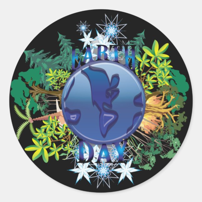 Earth Day Stickers | Earth Day Sticker (Front)