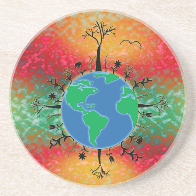 Earth Day ~ Sunrise Coaster (Front)