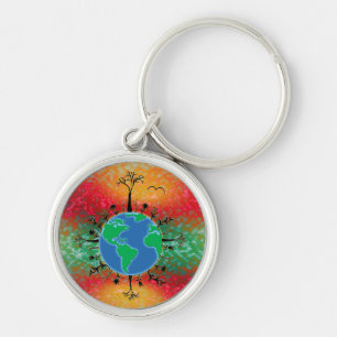 Earth Day ~ Sunrise Key Ring