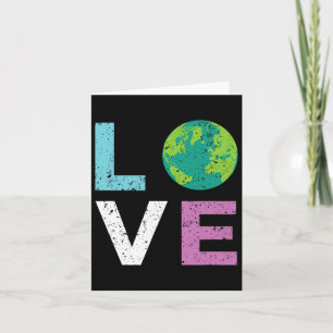 Earth Day T Shirt Love And The Earth Vintage Style Card