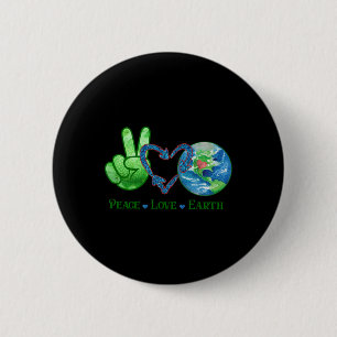 Earth Day Tee Kids Animal Theme Shirt Black Small 6 Cm Round Badge