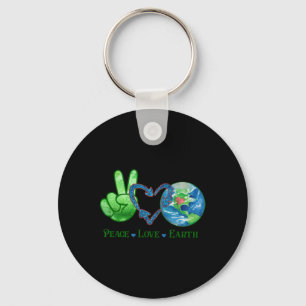 Earth Day Tee Kids Animal Theme Shirt Black Small Key Ring