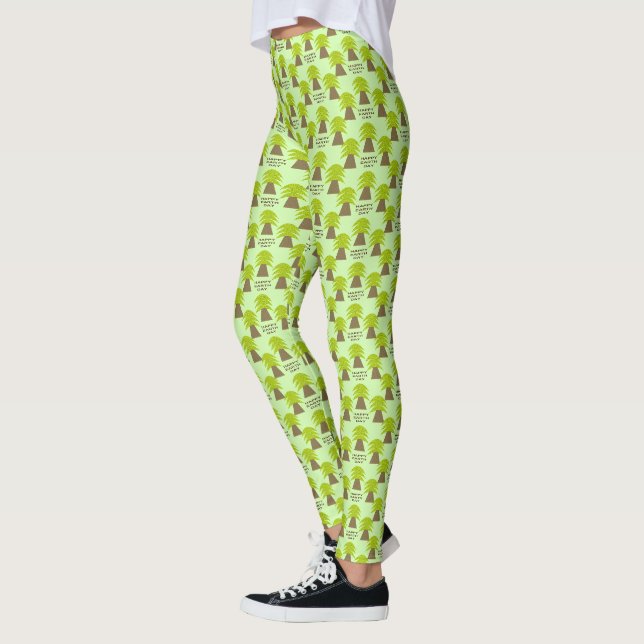 Earth Day Trees Leggings (Left)