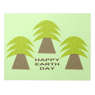 Earth Day Trees Notepad