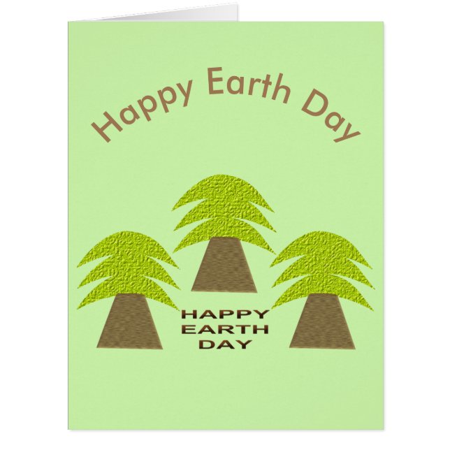 Earth Day Trees Personalised (Front)