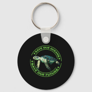 Earth Day Turtle Animal Rights Environmental Prote Key Ring
