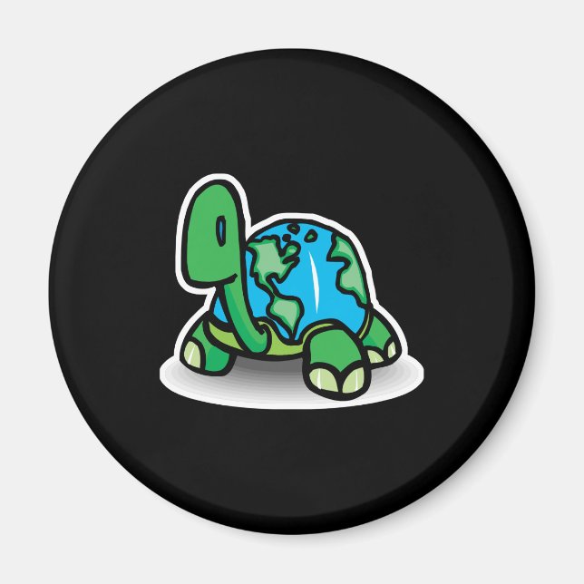 earth day turtle magnet (Front)