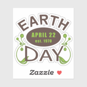 Earth Day typography design