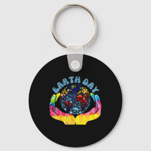 Earth Day Vintage Earth Day Shirt Key Ring