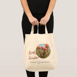Earth Day Wildflower Grocery Tote Bag