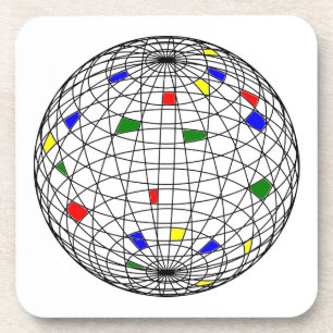 Earth Day,wireframe Coaster