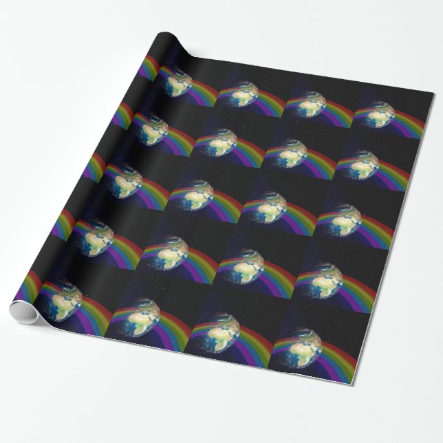 earth day wrapping paper (Unrolled)