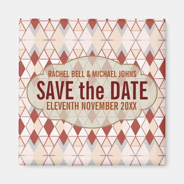 Earth Diamonds SavetheDate  Magnet (Front)