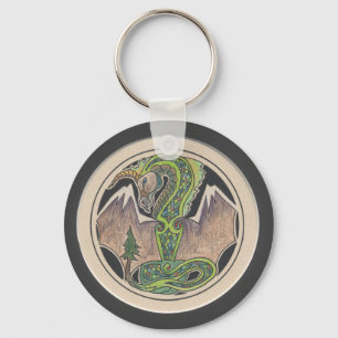 Earth Dragon Keychain