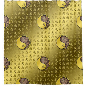 Earth Dragon Shower Curtain