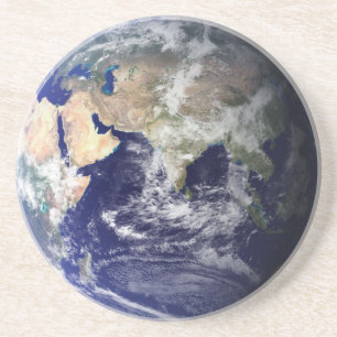 Earth Eastern Hemisphere Sandstone Coaster
